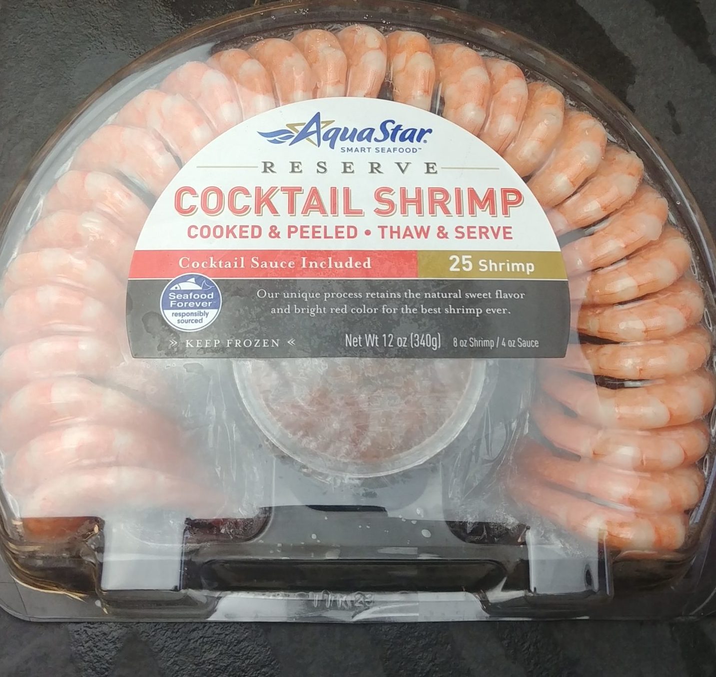 Frozen Natural Shrimp Ring with Cocktail Sauce