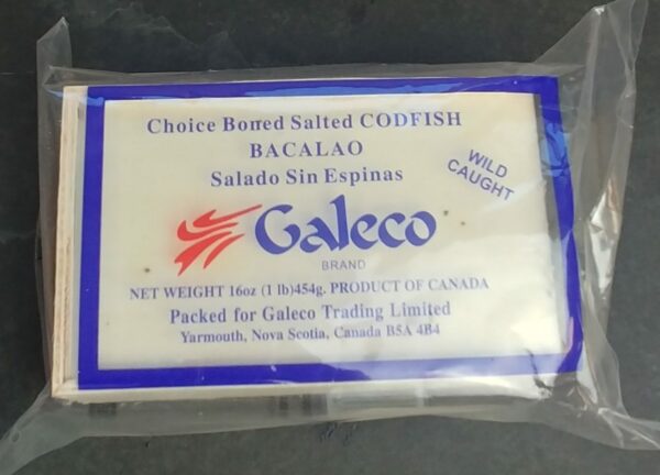 Salted Cod in a Wooden Box