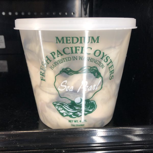 Fresh Shucked Medium Pacific Oysters (Half Gallon)