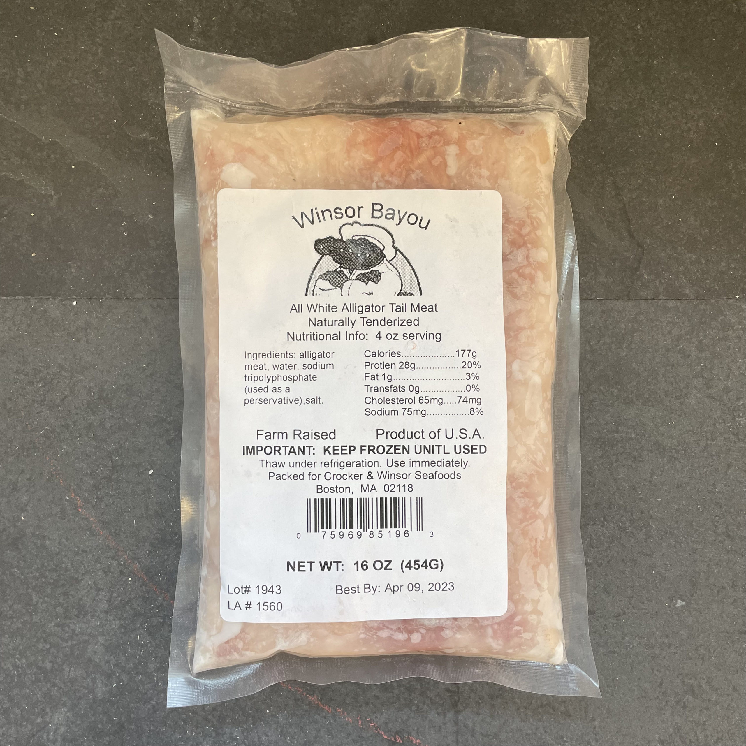Alligator Meat 5 lb bag