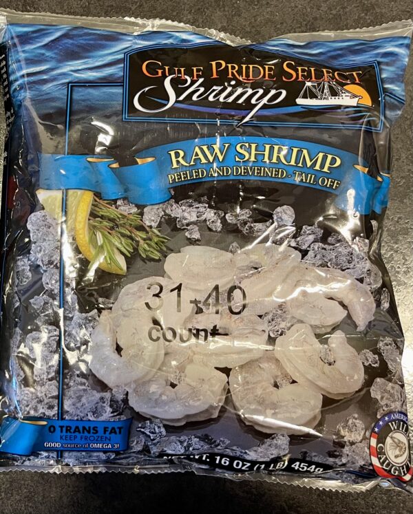 USA Gulf Shrimp Peeled & Deveined Tail-Off