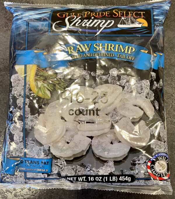 USA Gulf Shrimp Peeled & Deveined Tail-Off